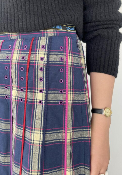 楽天市場】【MUVEIL】 チェックプリーツスカート MA232FS004  