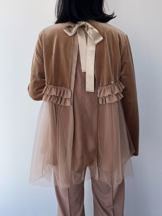 楽天市場】【MUVEIL】 ベロアチュールブラウス MA233FB001 ミュベール  