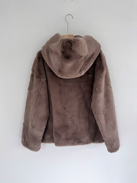 楽天市場】【JAKKE】 FAUX FAR COAT WITH HOOD ジャッキー ファー  