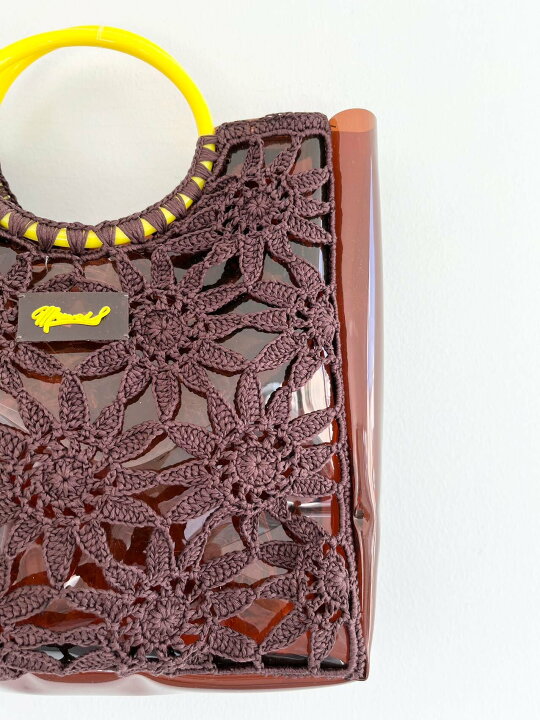 楽天市場】【MUVEIL】 クロシェバッグ MA231EBG001 ミュベール Brown  