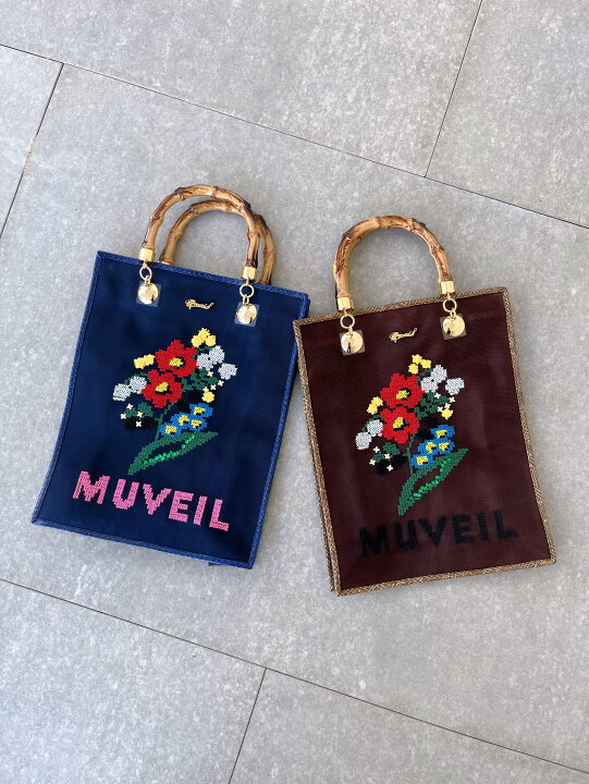 楽天市場】【MUVEIL】 クロスステッチバッグMA221EBG001 ミュベール 