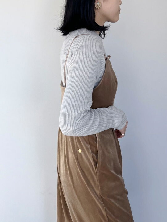 楽天市場】【MUVEIL】 ベロアサロペット MA233FP002 ミュベール Beige 