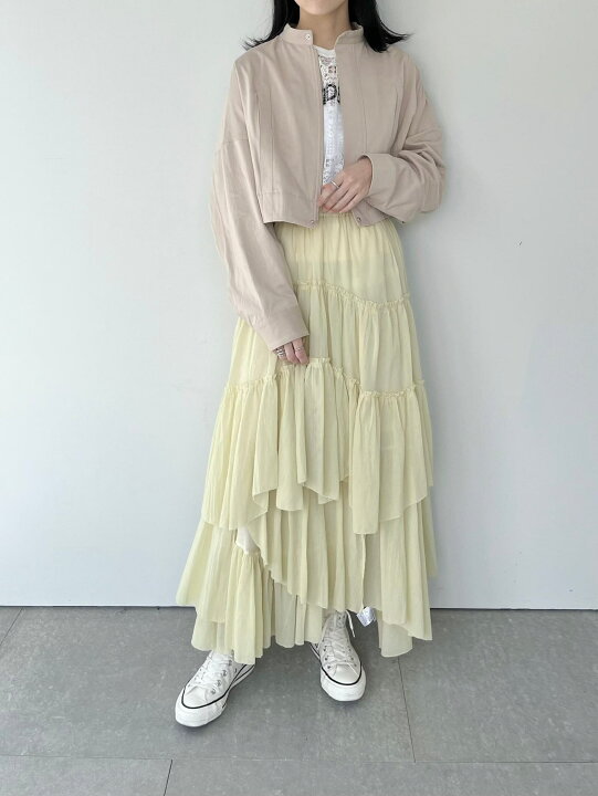 楽天市場】【CASA FLINE】 コットンティアードスカート カーサフライン  