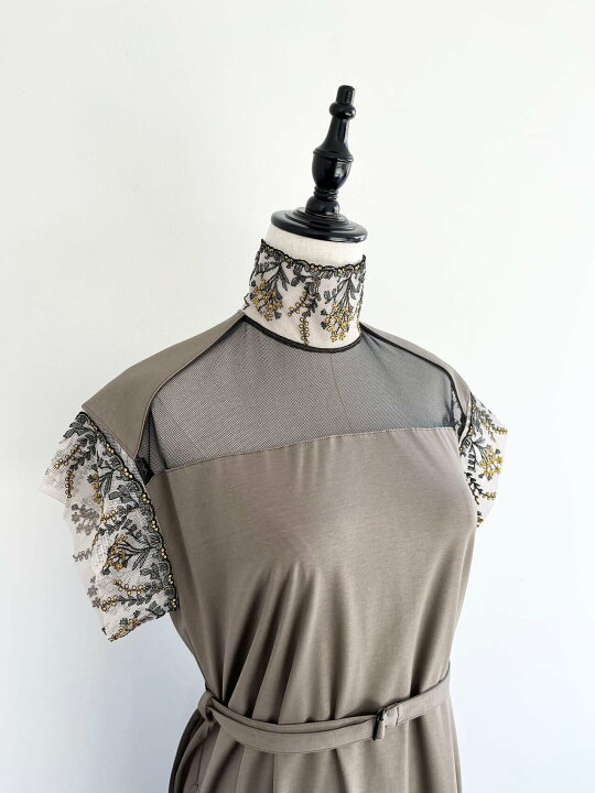 楽天市場】【LOKITHO】 EMB. NECK SLEEVE DRESS ロキト LKC398-OP2  