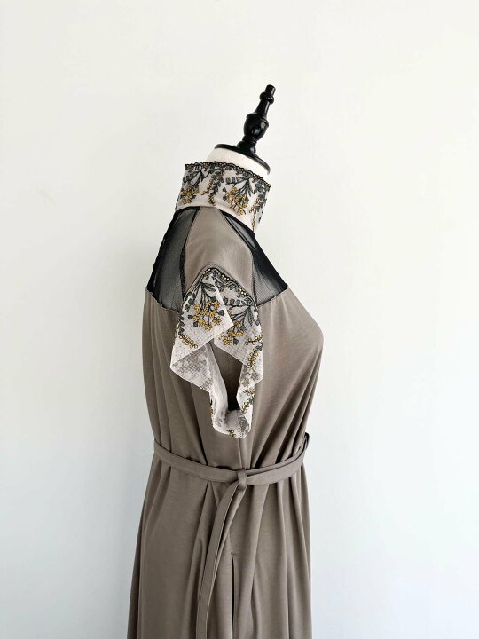 楽天市場】【LOKITHO】 EMB. NECK SLEEVE DRESS ロキト LKC398-OP2 