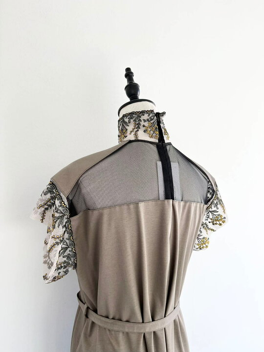 楽天市場】【LOKITHO】 EMB. NECK SLEEVE DRESS ロキト LKC398-OP2 