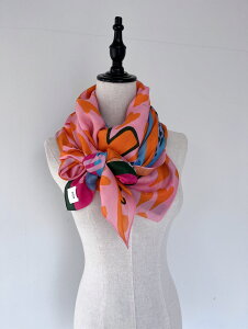 �yPOM Amsterdam�z HEART TO �X�J�[�t �|���A���X�e���_�� �n�[�g ���`�[�t ���� �唻 �v�����g �J���t�� �s���N �I�����W �u���[ �� �� �f�U�C���X�J�[�t scarf �����` �o���_�i �C���|�[�g SP7185 KOKO