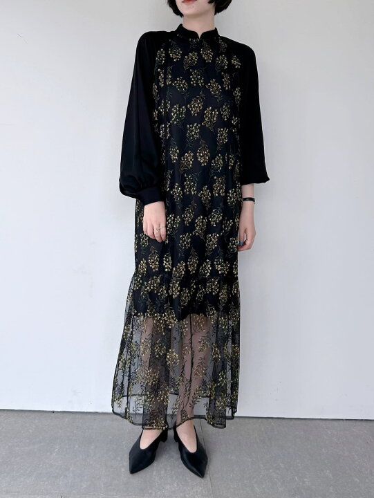 楽天市場】【LOKITHO】 Flower Emb. Combi Dress 50101 ロキト Yellow  