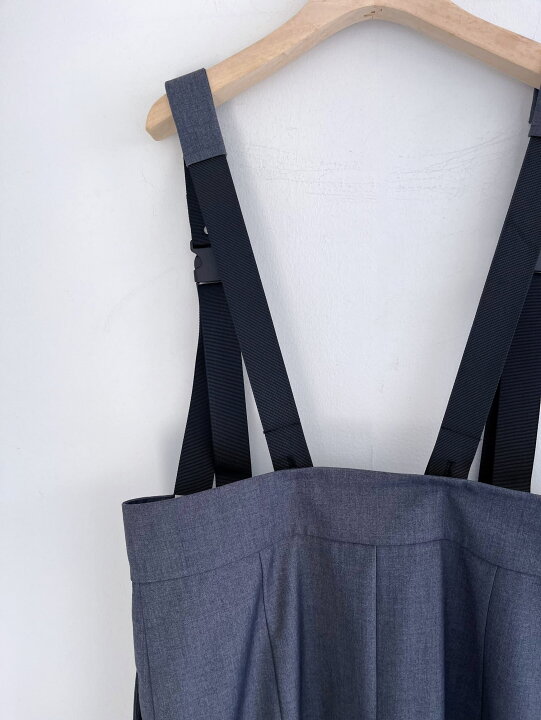 楽天市場】【M53.】 Coverall Dress Skirt サロペットスカート Gray  