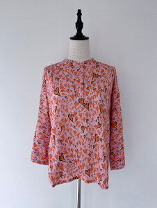 �yPOM Amsterdam�z�@ Lou Heart to Heart Blouse �|���A���X�e���_�� SP7225 Pink �u���E�X �C���|�[�g ���V���c �V���c �R�b�g��