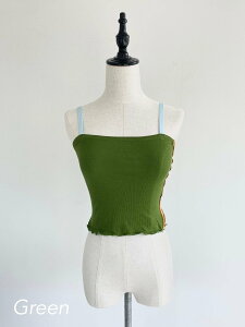 �yManic Monday�z�@FRANK CAMISOLE �}�j�b�N�}���f�[ �L���~�\�[�� ���u �����E �e���R �o�C�J���[ Orange Green KOKO