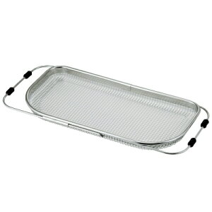 【 日本製 】 メッシュシンクエンドバスケット ( スライド式 )【キッチン用品/流し台/シンク/バスケット】【ステンレス/シンプル/シンク周り/シンク上/水切りかご】【贈り物/母の日/ギフ
