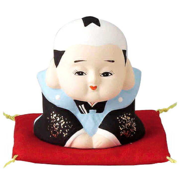 楽天市場】福助 置物 小 【おじぎ/日本製】【縁起物/陶器/記念品 
