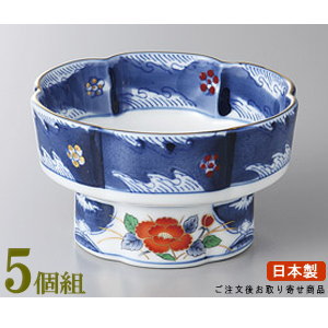 楽天市場】高台小鉢 5個組 日本製 安土牡丹3.8寸小鉢 5個 業務用 和 