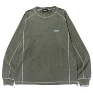 コントラストステッチロングスリーブティー CONTRAST STITCH L/S TEE 101253011015 OLIVE M