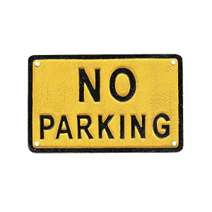 �_���g��(Dulton) �v���[�g �A�C�A�� �T�C�� �m�[�p�[�L���O ����120×��190×���s5mm IRON SIGN NO PARKING R655-745