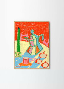 THE POSTER CLUB �|�X�^�[�N���u Bialetti and Clementines 50×70cm Maxine McCrann