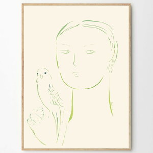 THE POSTER CLUB �|�X�^�[�N���u Boy and Parrot 02 50×70cm Oamul