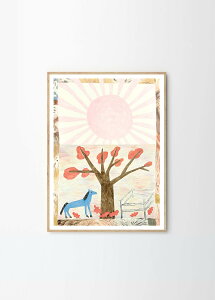 THE POSTER CLUB �|�X�^�[�N���u Blue Horse 50×70cm Alexandra Ravskaya