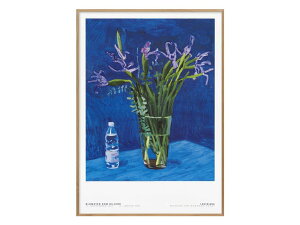 �f���}�[�N ���C�W�A�i�ߑ���p�� �|�X�^�[ David Hockney - Iris with Evian Bottle�i1998�jA1 59.4×84.1cm