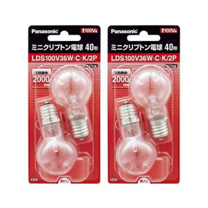 �p�i�\�j�b�N(Panasonic) �~�j�N���v�g���d�� E17���� 35�~���a 40�` 2�� LDS100V36WCK2P (2�Z�b�g)