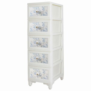 ILC Lilou de coco(�����f�R�R) �h���X�`�F���W�`�F�X�g 5�i �A���e�B�[�N���[�Y(�u���[) W34×D49×H114cm