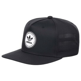 adidas Originals メンズ OG エンブレム 調節可能 スナップバックハット, ブラック/ホワイト, One Size