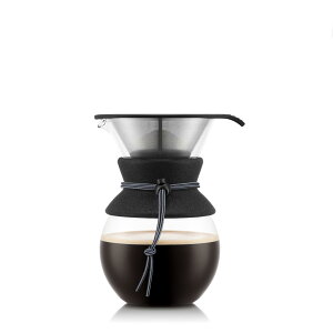 BODUM �{�_�� �R�[�q�[���[�J�[ �h���b�p�[ POUR OVER �v�A�I�[�o�[ �h���b�v �R�[�q�[���[�J�[ 1000ml 80���N���� �O���[ �X�e�����X�t�B���^�[ �K���X�r�[�J�[ �R�[�q�[ �y���K�i�z11571-923-80