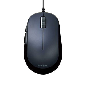 �G���R�� �}�E�X �L�� M�T�C�Y 5�{�^�� (�߂�E�i�ރ{�^������) BlueLED EPRIM �u���b�N M-Y9UBXBK