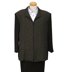 大きいサイズ★メンズ ジップデザインスーツ