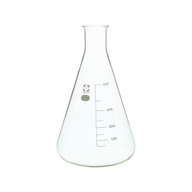柴田科学 三角フラスコ 目安目盛付 3L 3000mL 010530-3000A