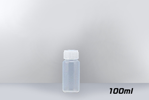 PFAボトル 広口 100ml 低価格 高品質 PFA 耐薬品性 耐熱性 耐候性 中栓なし 広口 ボトル 分析 樹脂 半透明 100ml