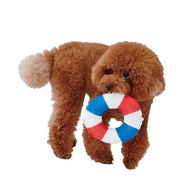 〈在庫限り〉ペティオ ひんやりぬいぐるみ うきわ 犬 おもちゃ 犬用おもちゃ 夏用 接触冷感 夏用 冷感 涼感