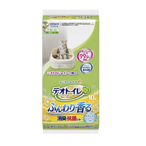 ユニ・チャーム デオトイレふんわり香る消臭・抗菌シート ナチュラルソープの香り 10枚×24袋セット