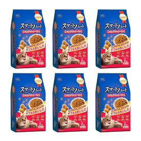 スマートハート まぐろ＆チキン＆サーモン味 まぐろ＆チキン＆小魚味 まぐろ＆チキン＆白身魚味 2kg×6袋セット キャットフード 多頭飼い