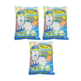 ウッディボール せっけんの香り 7.5L×3袋セット 天然素材 大容量 お徳用 まとめ売り まとめ買い 多頭飼い 猫砂 ねこ砂