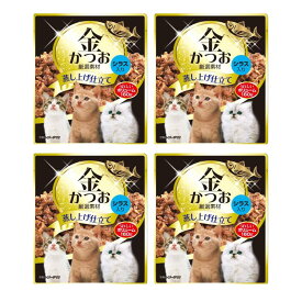 金かつおパウチ シラス ササミ カニカマ かつお節 160g×8袋セット ウェットフード キャットフード 猫用おやつ 大容量 お徳用 多頭飼い