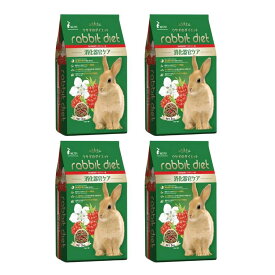ウサギのダイエット 消化器官ケア ラズベリー味 毛艶スキンケア リンゴ味 毛玉ケア ワイルドベリー味 3kg×4袋セット ラビットフード 総合栄養食 多頭飼い
