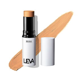 LEVA（レヴァ）BBスティック　ダークベージュ　SPF47 PA++++　簡単　肌悩みカバー　バレない　BBクリーム　スティックタイプ　メイク初心者　テクニック不要　直接塗るだけ　ニキビ跡　クマ　青ひげ　毛穴　肌色補正　身だしなみ　洗顔料で落とせる　メンズコスメ