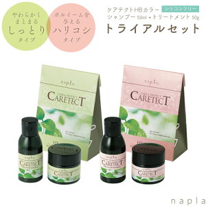 ■お試し送料無料■ ナプラ ケアテクトHB カラー S(しっとりタイプ) + V(ハリコシタイプ) お試しセット ナプラ ケアテクト お試し ヘアカラー 長持ち シャンプー トリートメント トライアル セ
