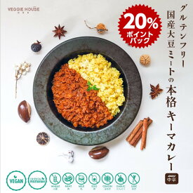 【防災特集】ポイント20倍【評価★5.0 /1件】グルテンフリー カレー 10袋セット ベジ 国産大豆ミート キーマカレー 中辛 本格スパイス 160g レトルト ヴィーガン ベジタリアン ヘルシー 健康 美容 塩分控えめ お取り寄せグルメ ギフト 母の日 賞味期限2025年1月27日