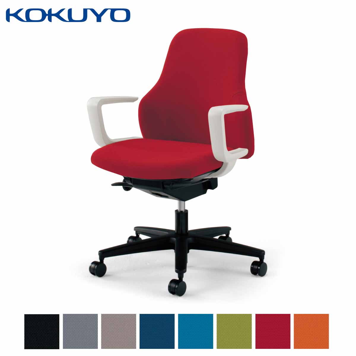 コクヨ デスクチェア オフィスチェア 椅子 Gufo グーフォ CR-G2701E1 ローバック C型肘 ホワイトシェル |  コクヨオンラインストア楽天市場店
