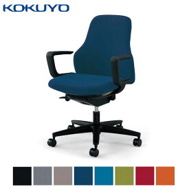 コクヨ デスクチェア オフィスチェア 椅子 Gufo グーフォ CR-G2701E6 ローバック C型肘 ブラックシェル