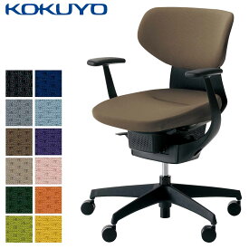 コクヨ デスクチェア オフィスチェア 椅子 ing イング CR-G3201E6 クッションタイプ ラテラルタイプ T型肘 ブラックシェル ブラック樹脂脚 -v フローリング用キャスター