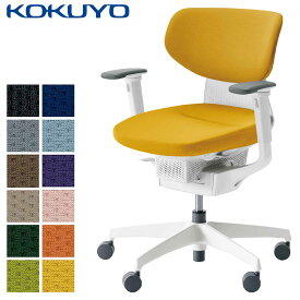 コクヨ デスクチェア オフィスチェア 椅子 ing イング CR-GW3211E1 クッションタイプ ラテラルタイプ 可動肘 ホワイトシェル ホワイト樹脂脚 -v フローリング用キャスター