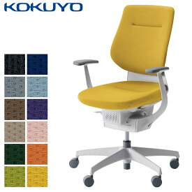コクヨ デスクチェア オフィスチェア 椅子 ing イング CR-GW3203E1 クッションタイプ バーチカルタイプ T型肘 ホワイトシェル ホワイト樹脂脚 -v フローリング用キャスター