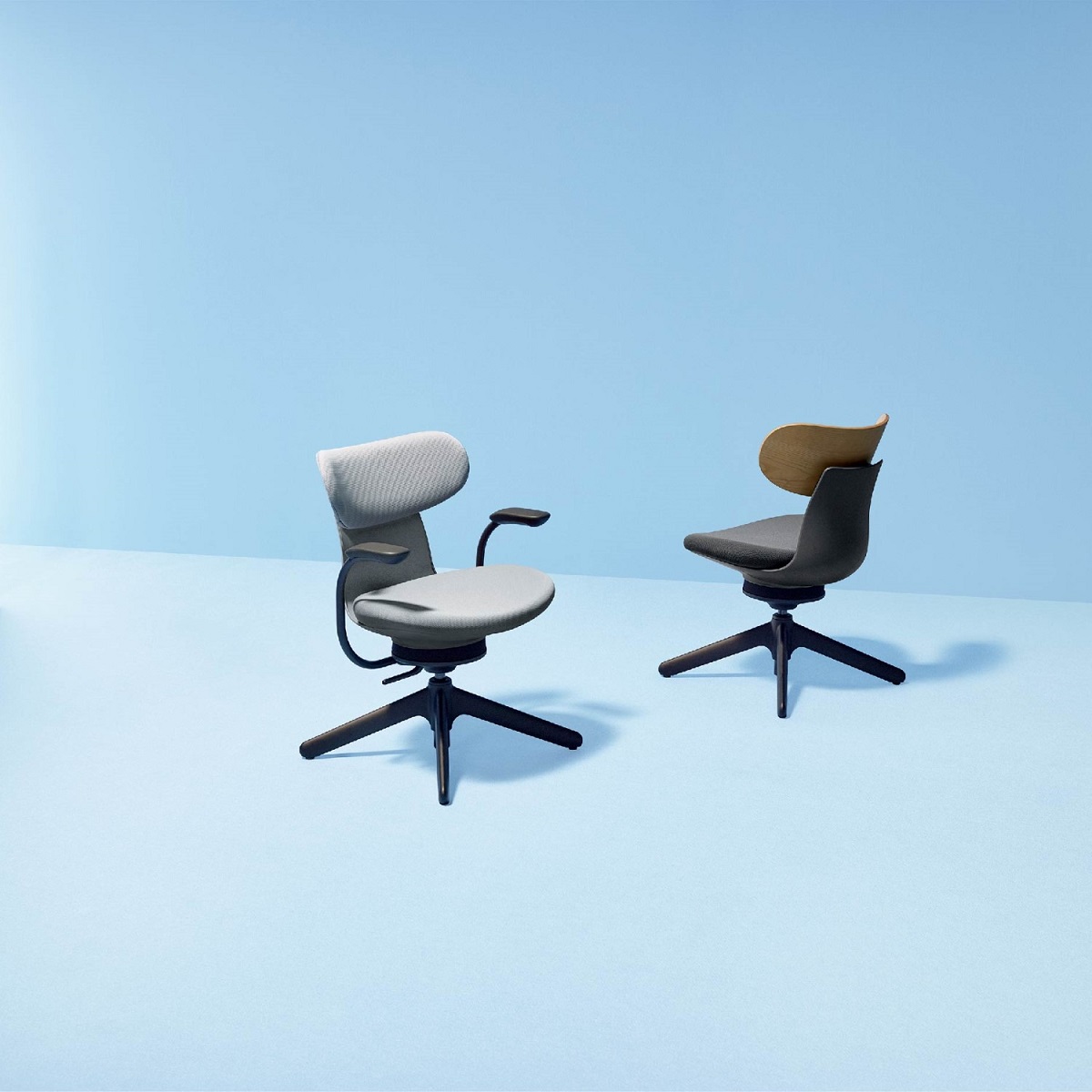 コクヨ デスクチェア オフィスチェア 椅子 ingLIFE イングライフ C05-B10CC 背クッションタイプ 5本脚(キャスター) 肘なし  ブラック脚 布 | コクヨオンラインストア楽天市場店