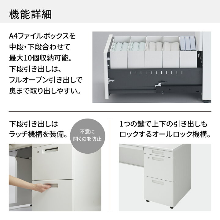楽天市場】コクヨ ワゴン INVENT インベント TKG-V3 V3ワゴン 3段 幅 