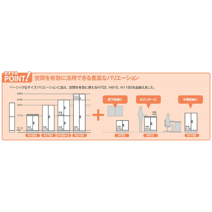 楽天市場】コクヨ スチール 収納庫 キャビネット INVENT インベント 