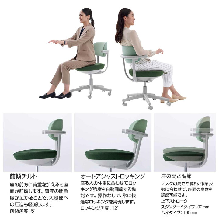 楽天市場】コクヨ デスクチェア オフィスチェア 椅子 pallo パロ C07 